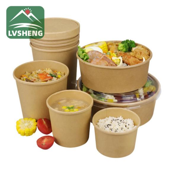 Kraft Paper Bowl آمن لأخذ الطعام؟